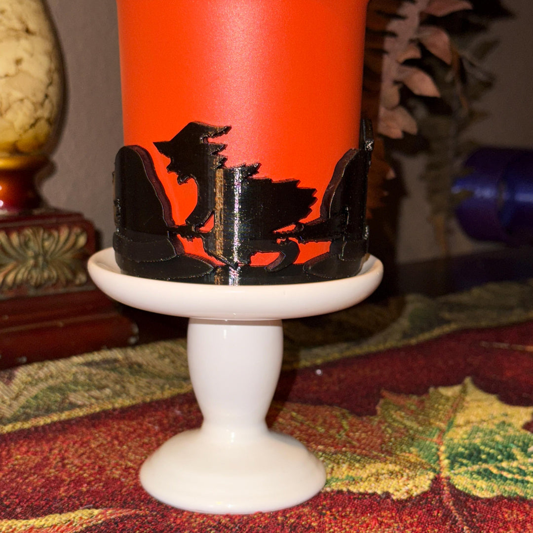 Witch and hat tumbler boot, Halloween accessories for your Stanley tumbler, unique Halloween gift.