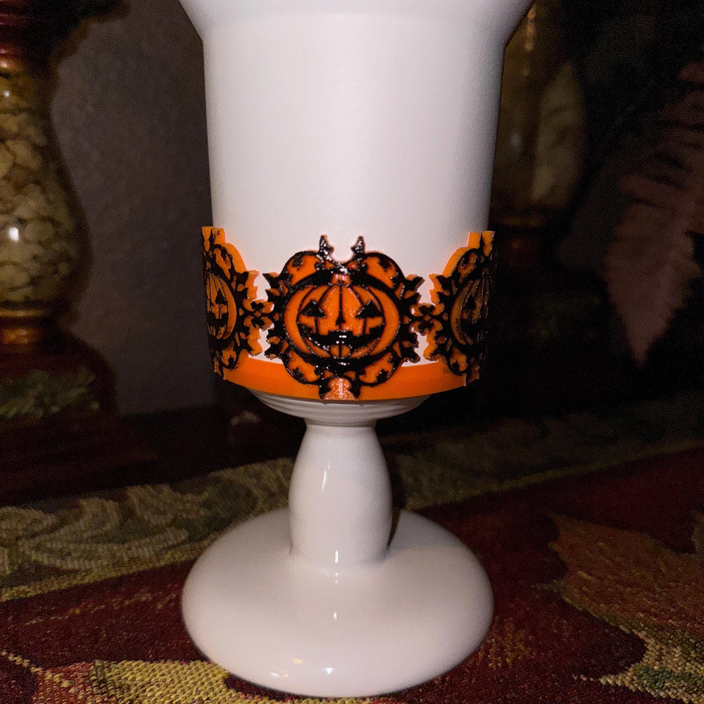 Halloween Pumpkin Tumbler Boot, Black Orange Halloween Tumbler Sleeve, Festive Tumbler Accessories for 30 and 40 oz Tumblers, Unique Gift