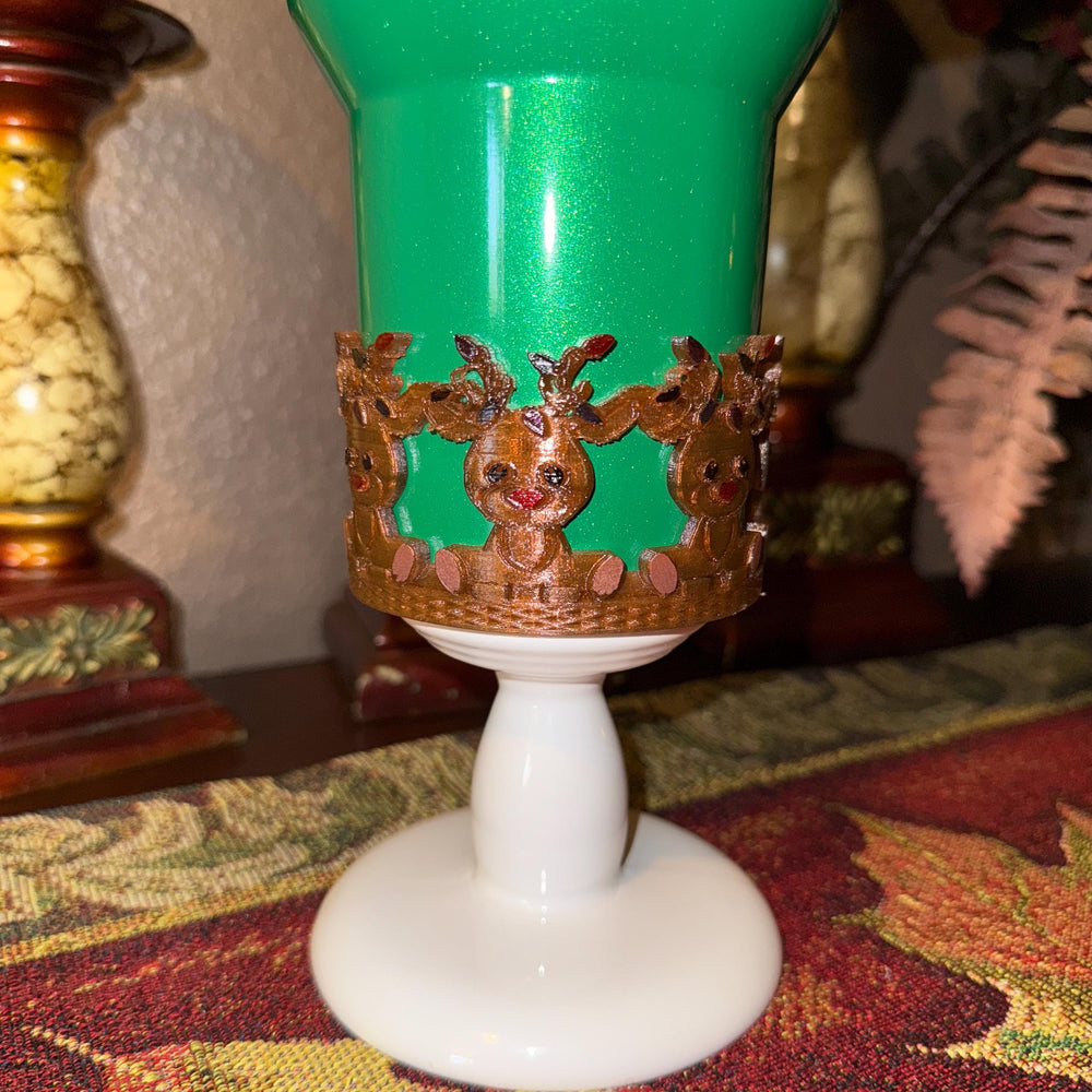 Christmas Reindeer Tumbler Boot, Protective Sleeve, Holiday Boot, Fit's 20 oz 30 oz and 40 oz Stanley, Tumbler Accessories, Unique Gift