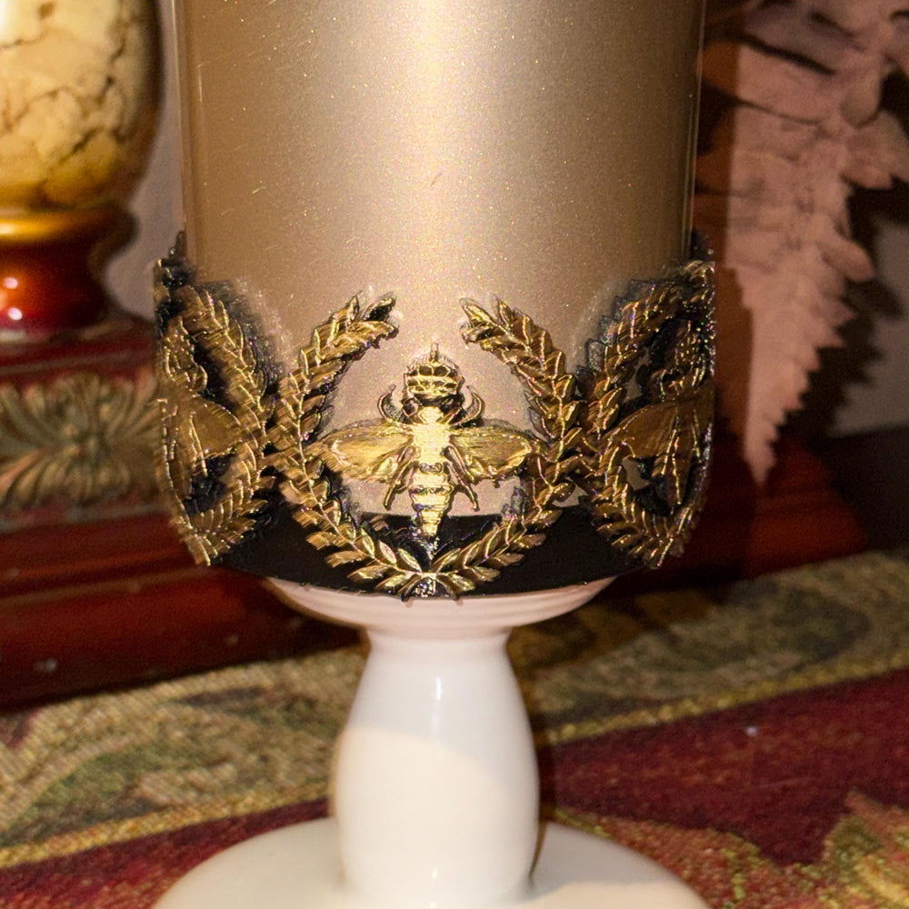 Queen Bee Tumbler Boot, Drink Cup Sleeve, Unique Gift gold accents, black gold