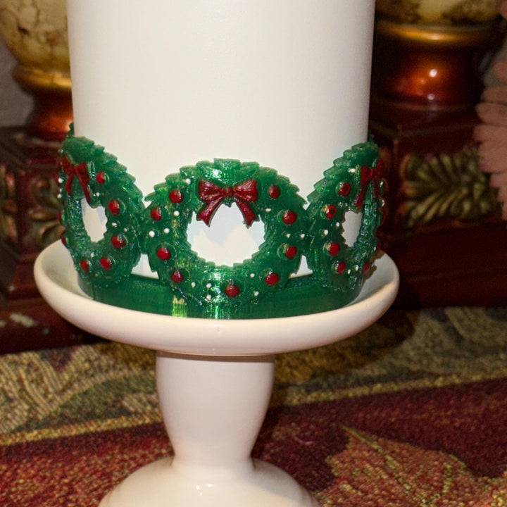 Christmas Wreath Tumbler Boot, Protective Sleeve, Holiday Boot, Fit's 20 oz 30 oz and 40 oz Stanley, Tumbler Accessories, Unique Gift