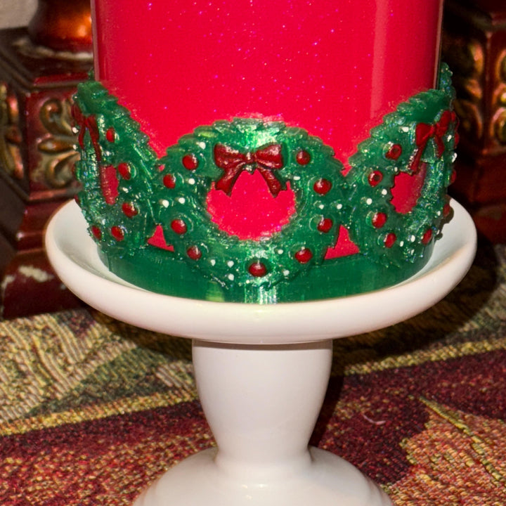 Christmas Wreath Tumbler Boot, Protective Sleeve, Holiday Boot, Fit's 20 oz 30 oz and 40 oz Stanley, Tumbler Accessories, Unique Gift