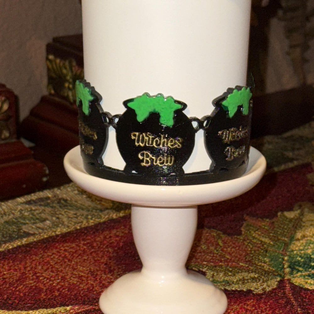 Bubbling cauldron tumbler boot, witches brew, trendy accessories for your Stanley tumbler, unique Halloween gift, hand painted