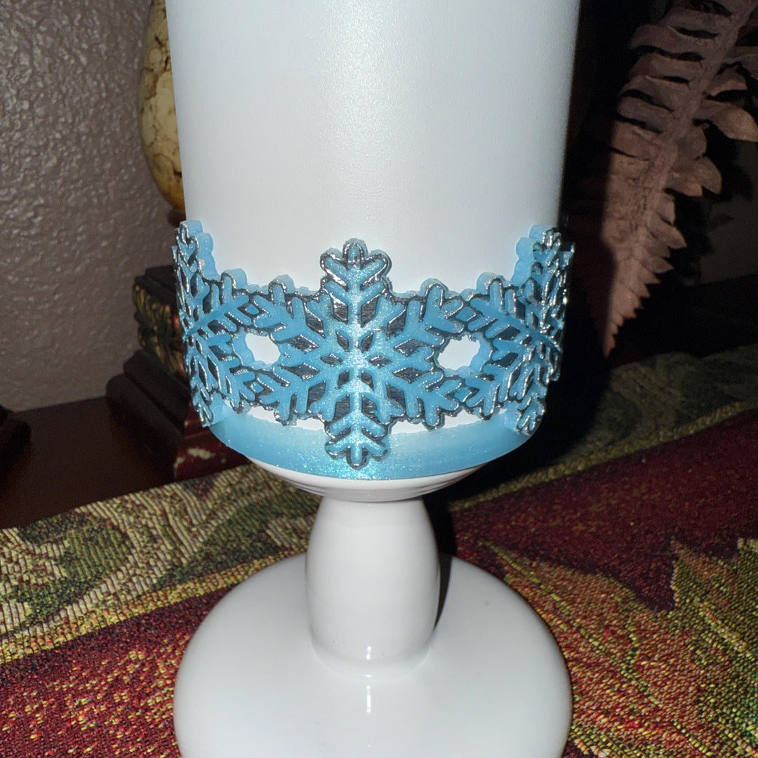 Christmas Snowflake Tumbler Boot, Protective Sleeve, Stanley Tumbler Accessories, unique gift, straw topper