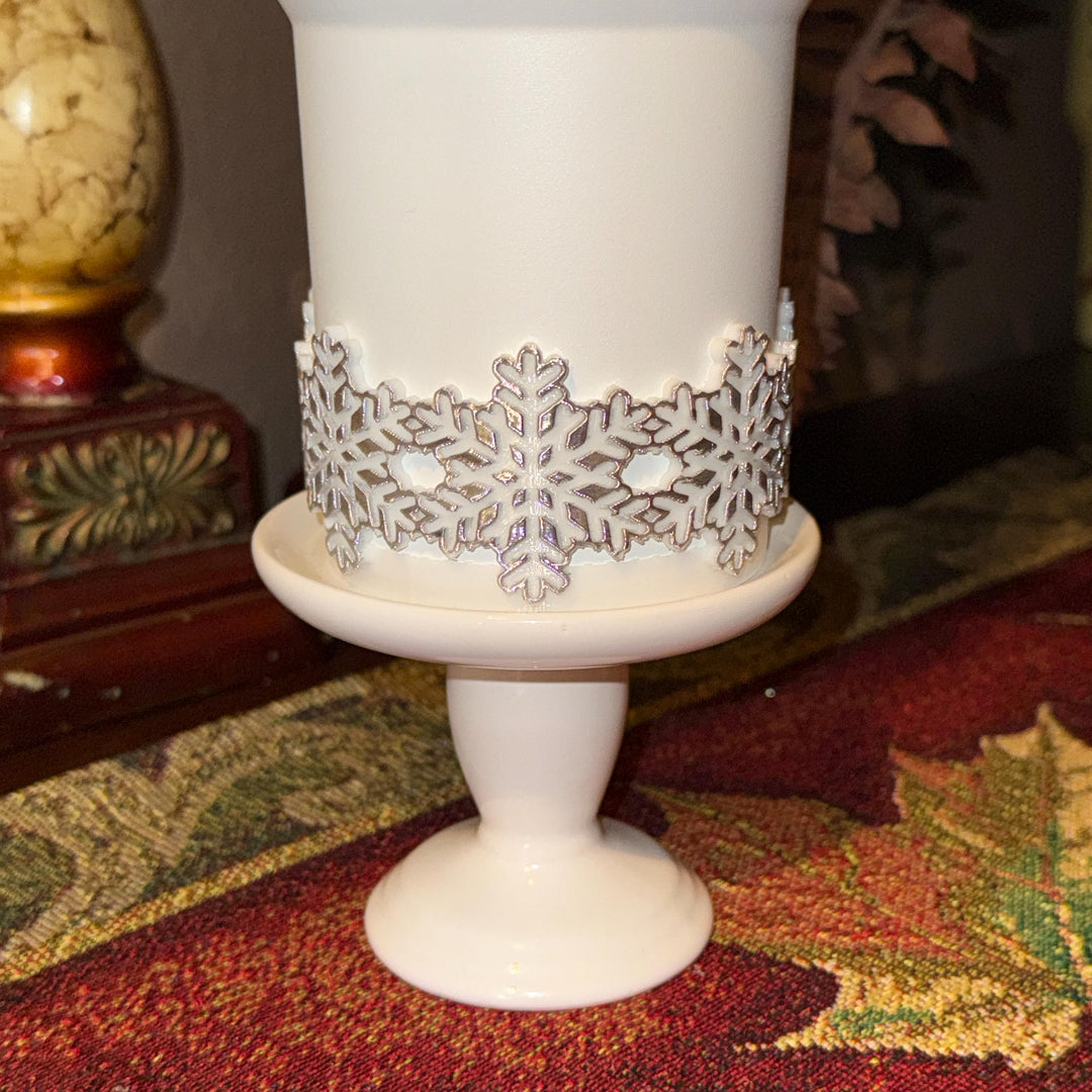 Christmas Snowflake Tumbler Boot, Protective Sleeve, Stanley Tumbler Accessories, unique gift, straw topper