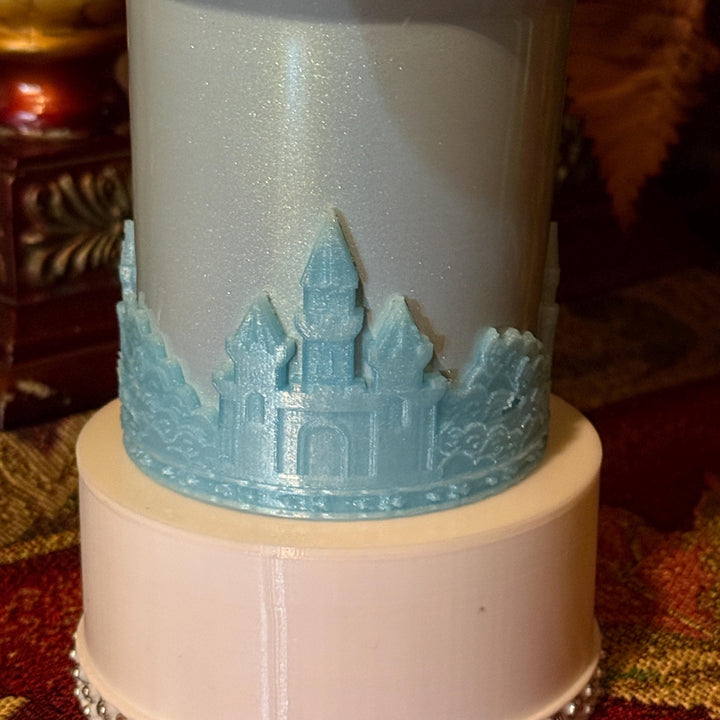 Fancy Castle for Princess Queen Tumbler Boot and Straw Topper, fits Stanley Tumblers, Unique Gift, Ice Frost Castle