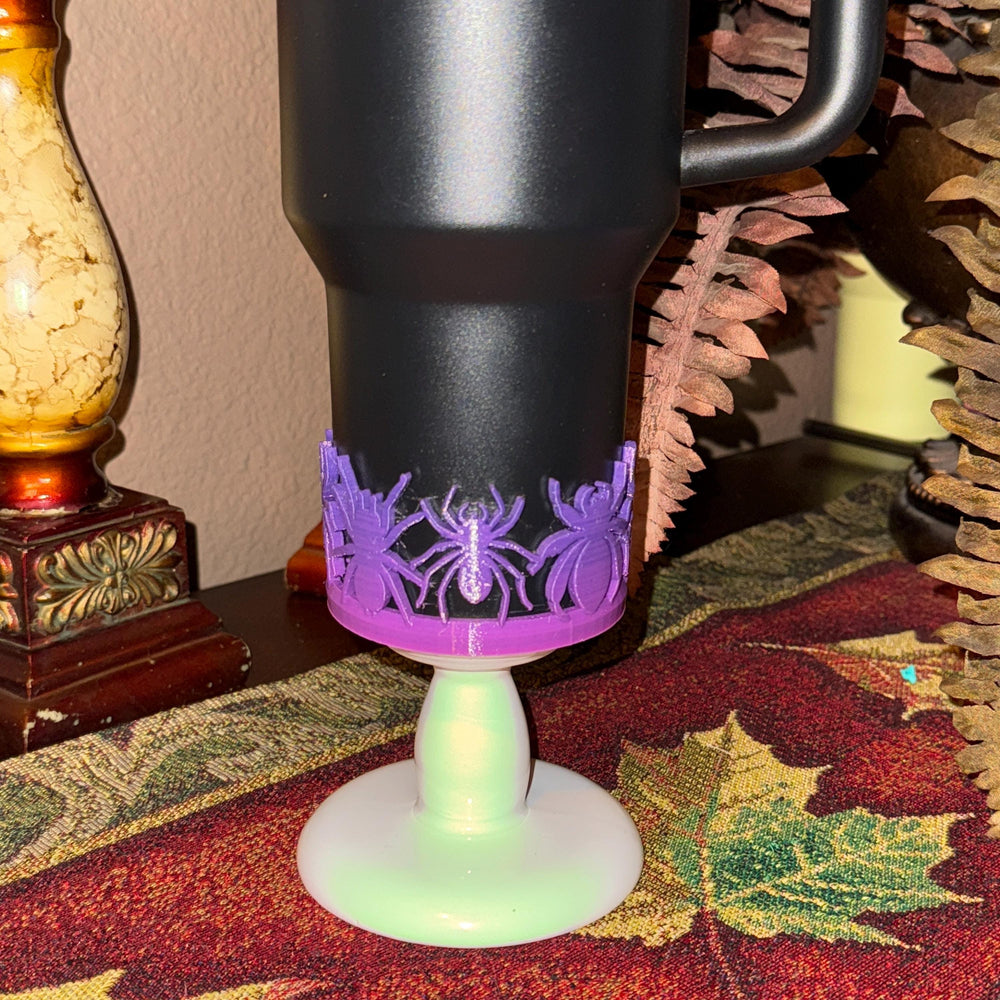 Purple Ombré Halloween Spider Boot, Cup Sleeve, Fits 30 40 oz Stanley Unique Gift, BEST SELLER
