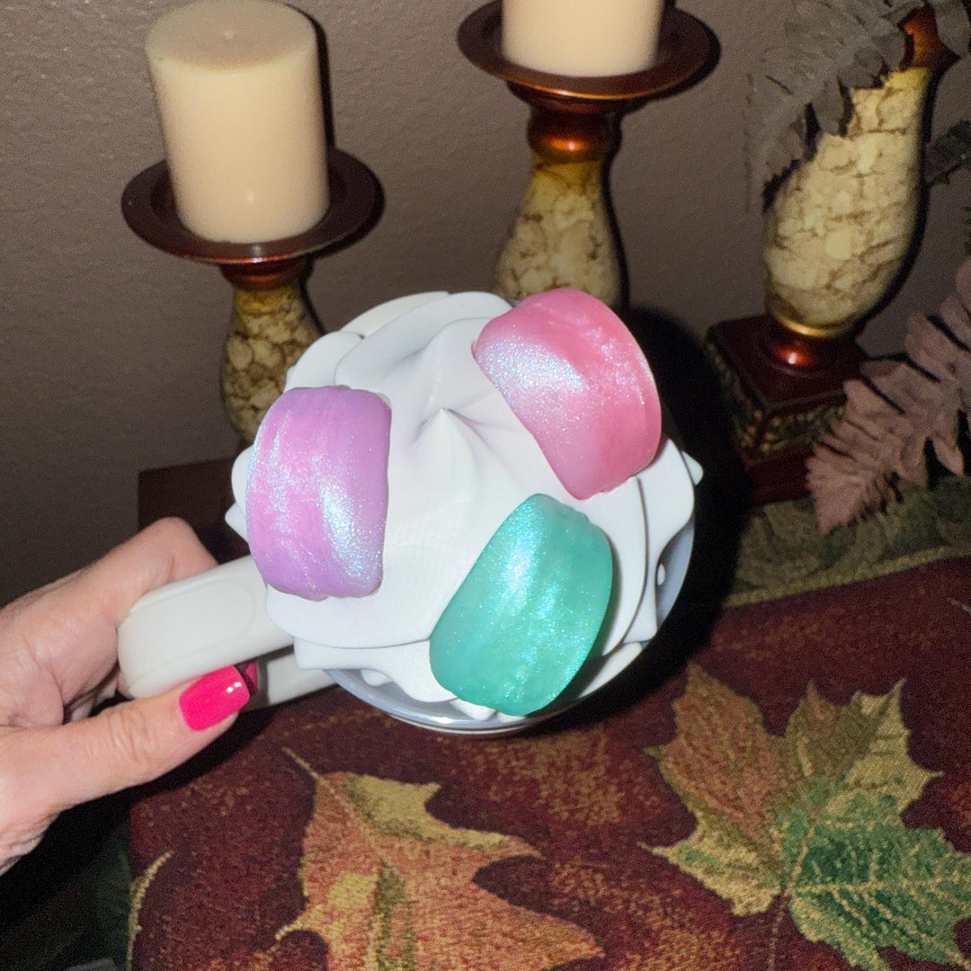 3D Whipped Topping and Macaroons Tumbler Topper that fit the Love Shack Fancy Stanley lids, 3D Decorative Lid attachment