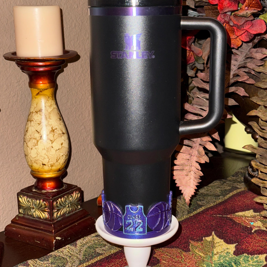 Basketball Star Tumbler Boot, Cup Boot Sleeve, Jersey 22, Indiana Team Accessories, Fits your Stanley 40 oz, Black Chroma