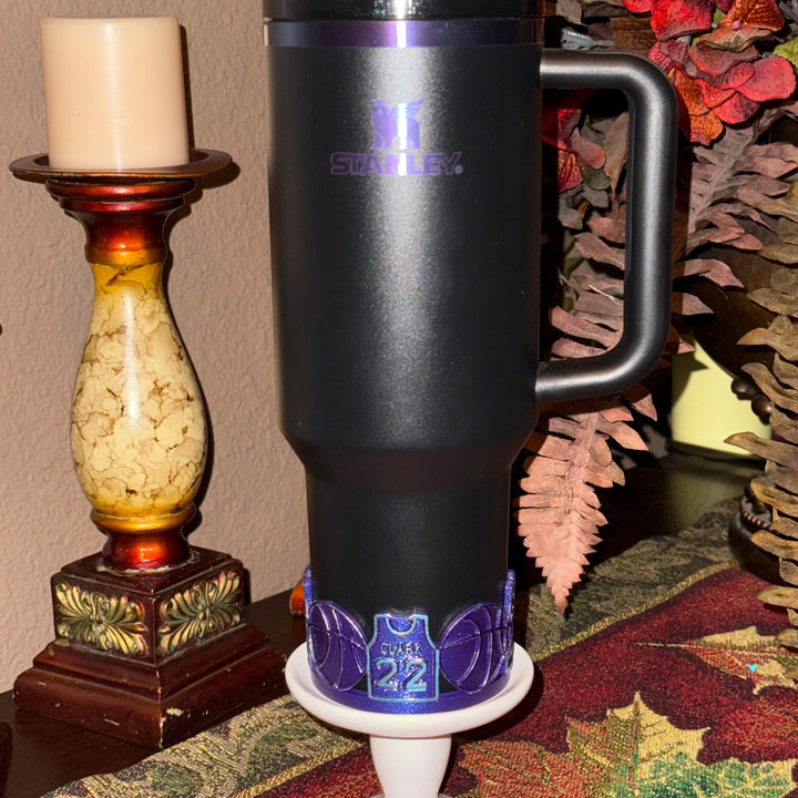 Basketball Star Tumbler Boot, Cup Boot Sleeve, Jersey 22, Indiana Team Accessories, Fits your Stanley 40 oz, Black Chroma
