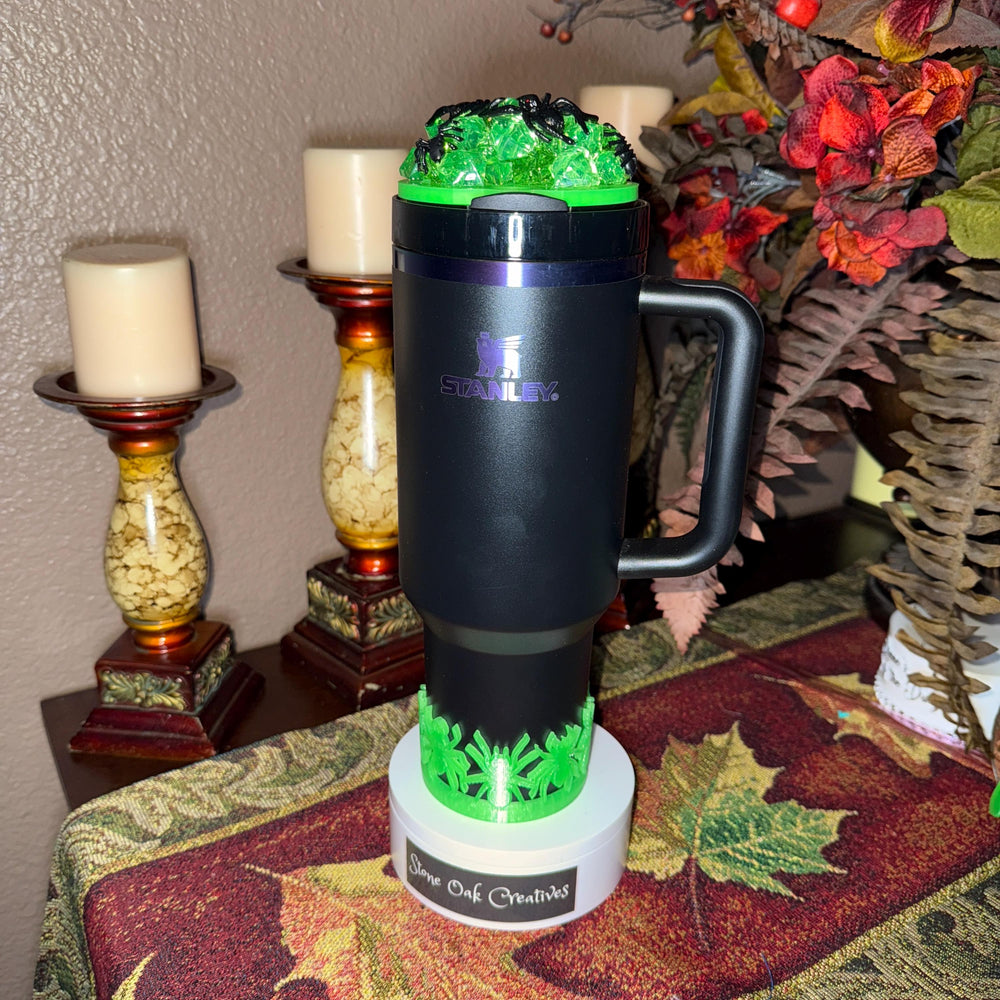 Multi Spider Glow in the Dark Halloween Spider Topper, Fits 30 40 oz Stanley Unique Gift, Spooky Season