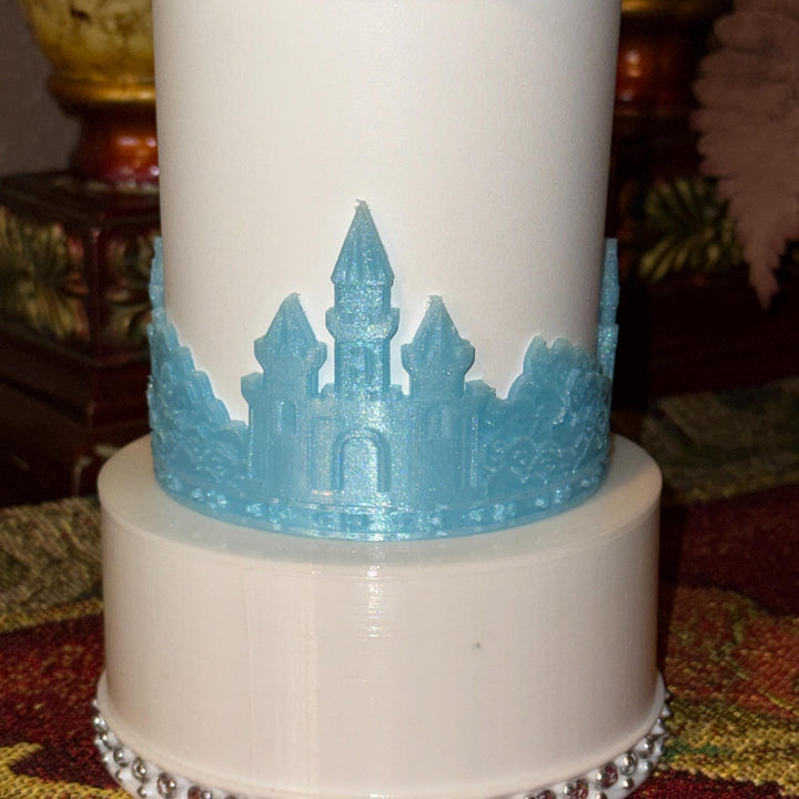 Fancy Castle for Princess Queen Tumbler Boot and Straw Topper, fits Stanley Tumblers, Unique Gift, Ice Frost Castle