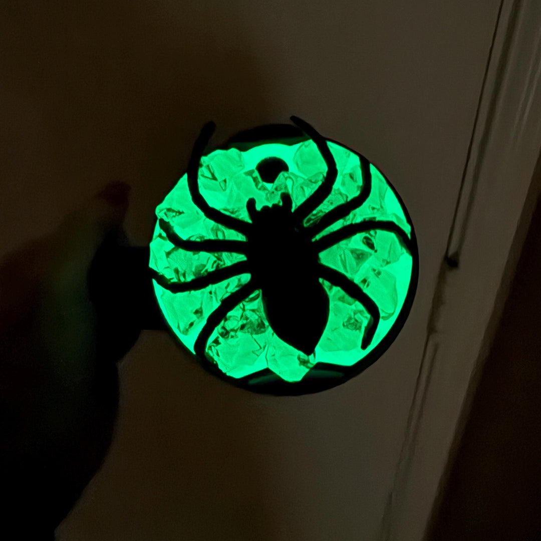 Glow in the Dark Halloween Spider Topper, Fits 30 40 oz Stanley Unique Gift, Spooky Season