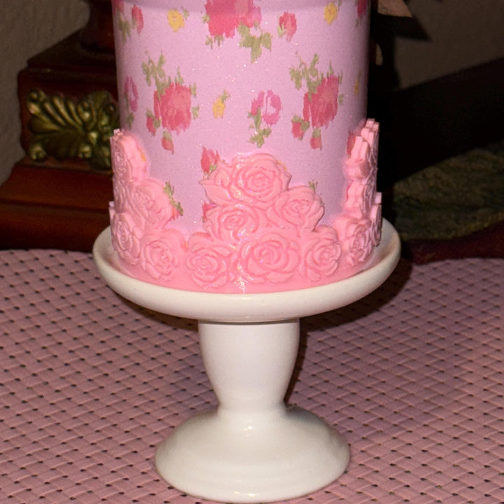 Rose Cluster Tumbler Topper, boot or halo for the Love Shack Fancy Stanley Tumblers, Pink accents with gold, Stanley Accessories BEST SELLER