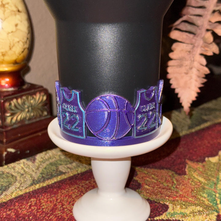 Basketball Star Tumbler Boot, Cup Boot Sleeve, Jersey 22, Indiana Team Accessories, Fits your Stanley 40 oz, Black Chroma
