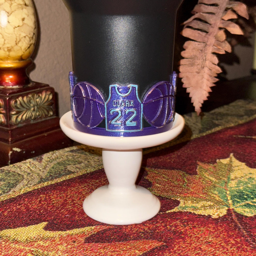 Basketball Star Tumbler Boot, Cup Boot Sleeve, Jersey 22, Indiana Team Accessories, Fits your Stanley 40 oz, Black Chroma