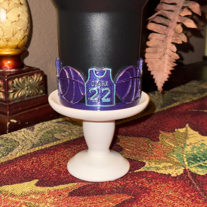 Basketball Star Tumbler Boot, Cup Boot Sleeve, Jersey 22, Indiana Team Accessories, Fits your Stanley 40 oz, Black Chroma