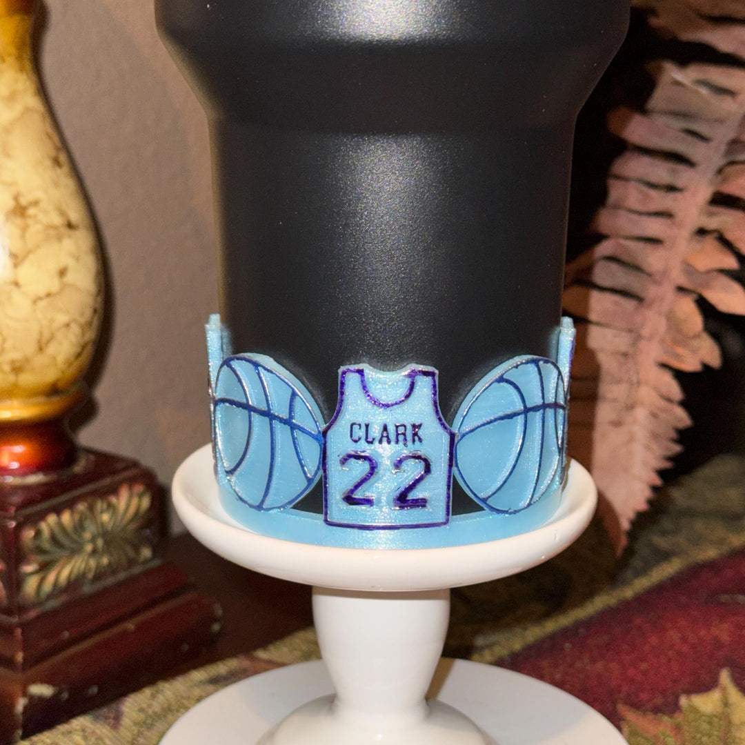 Basketball Star Tumbler Boot, Cup Boot Sleeve, Jersey 22, Indiana Team Accessories, Fits your Stanley 40 oz, Black Chroma