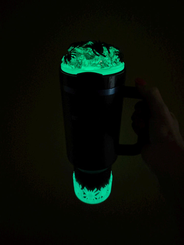 Multi Spider Glow in the Dark Halloween Spider Topper, Fits 30 40 oz Stanley Unique Gift, Spooky Season