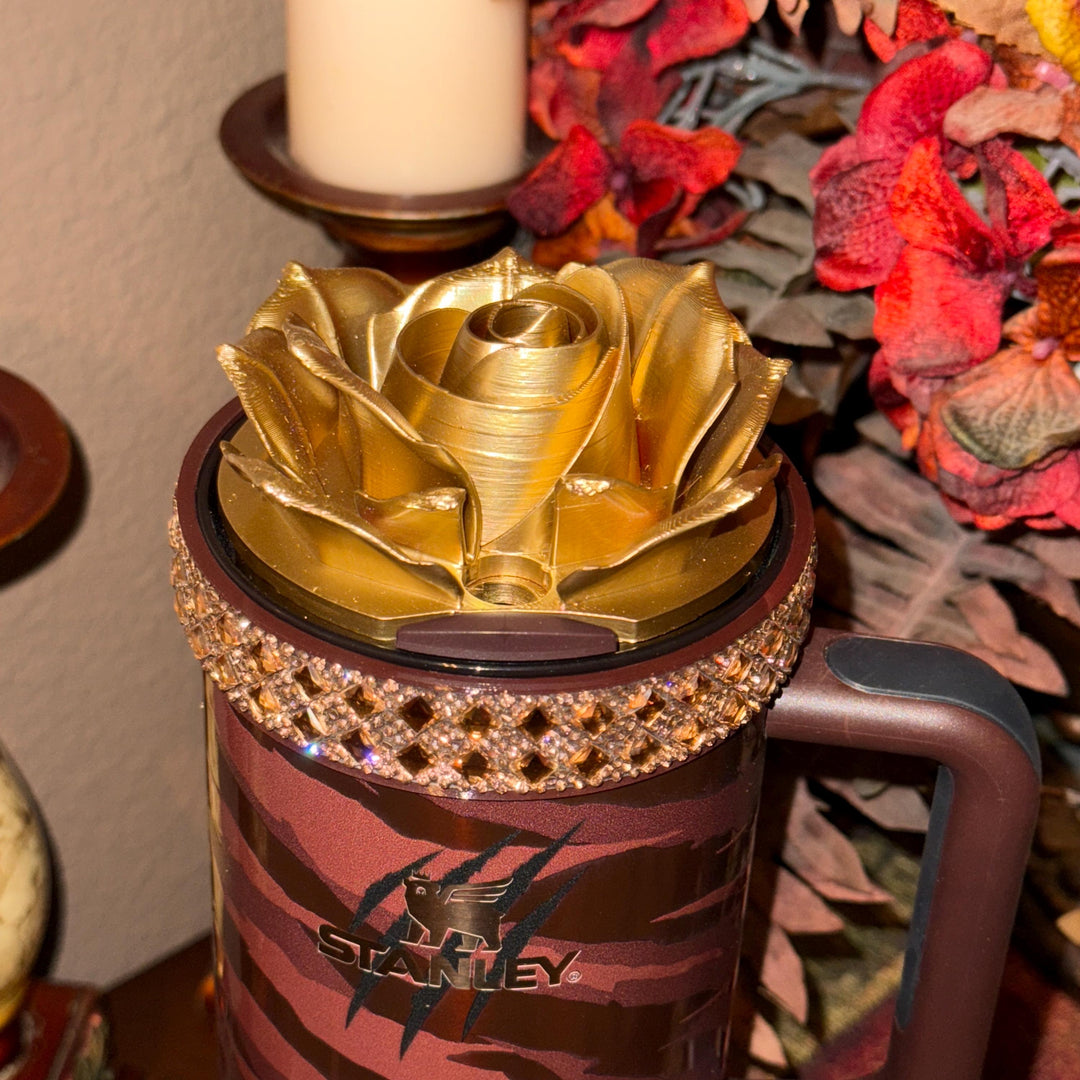 Copper Rhinestone Fancy Boot Bangle Band Royal Princess Accessory Collection for Stanley tumblers, accent jewelry, unique gift
