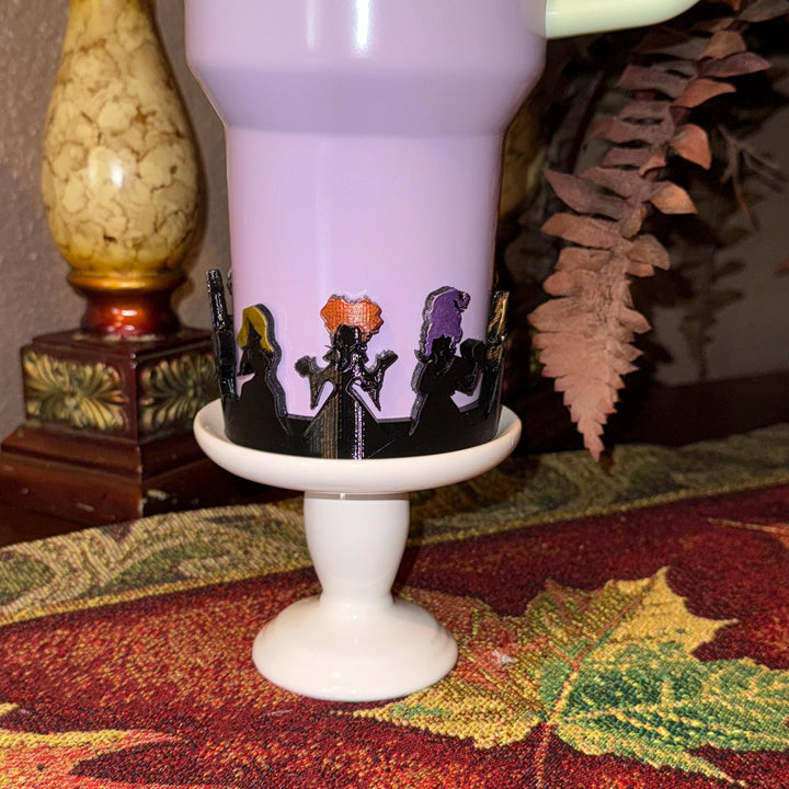 Halloween Sisters Tumbler boot, for Stanley 20 30 or 40 oz Tumblers, unique gift Halloween accessories