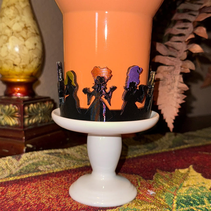 Halloween Sisters Tumbler boot, for Stanley 20 30 or 40 oz Tumblers, unique gift Halloween accessories