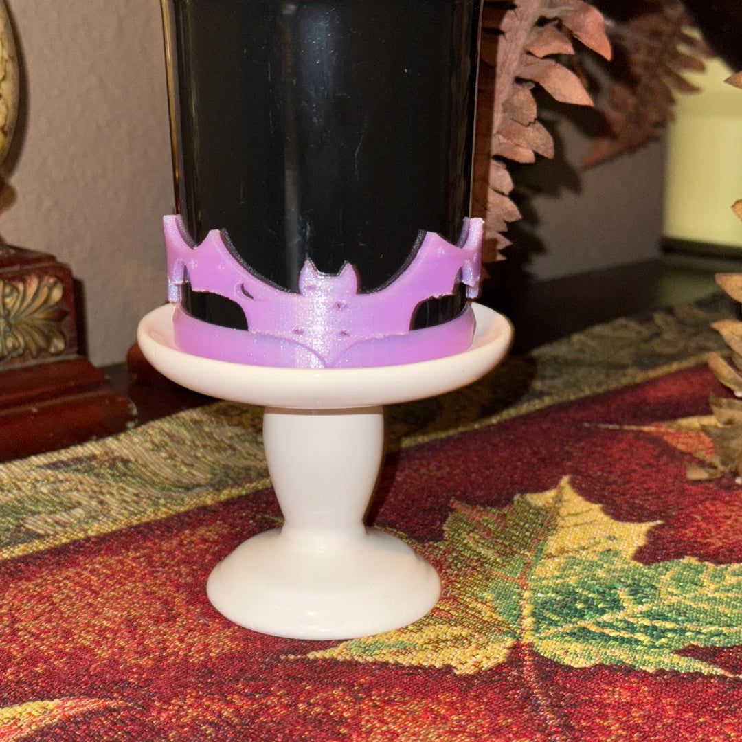 Spellcast Lavender Bat Tumbler boot or bangle, for Stanley 20 30 or 40 oz Tumblers, unique gift Halloween accessories