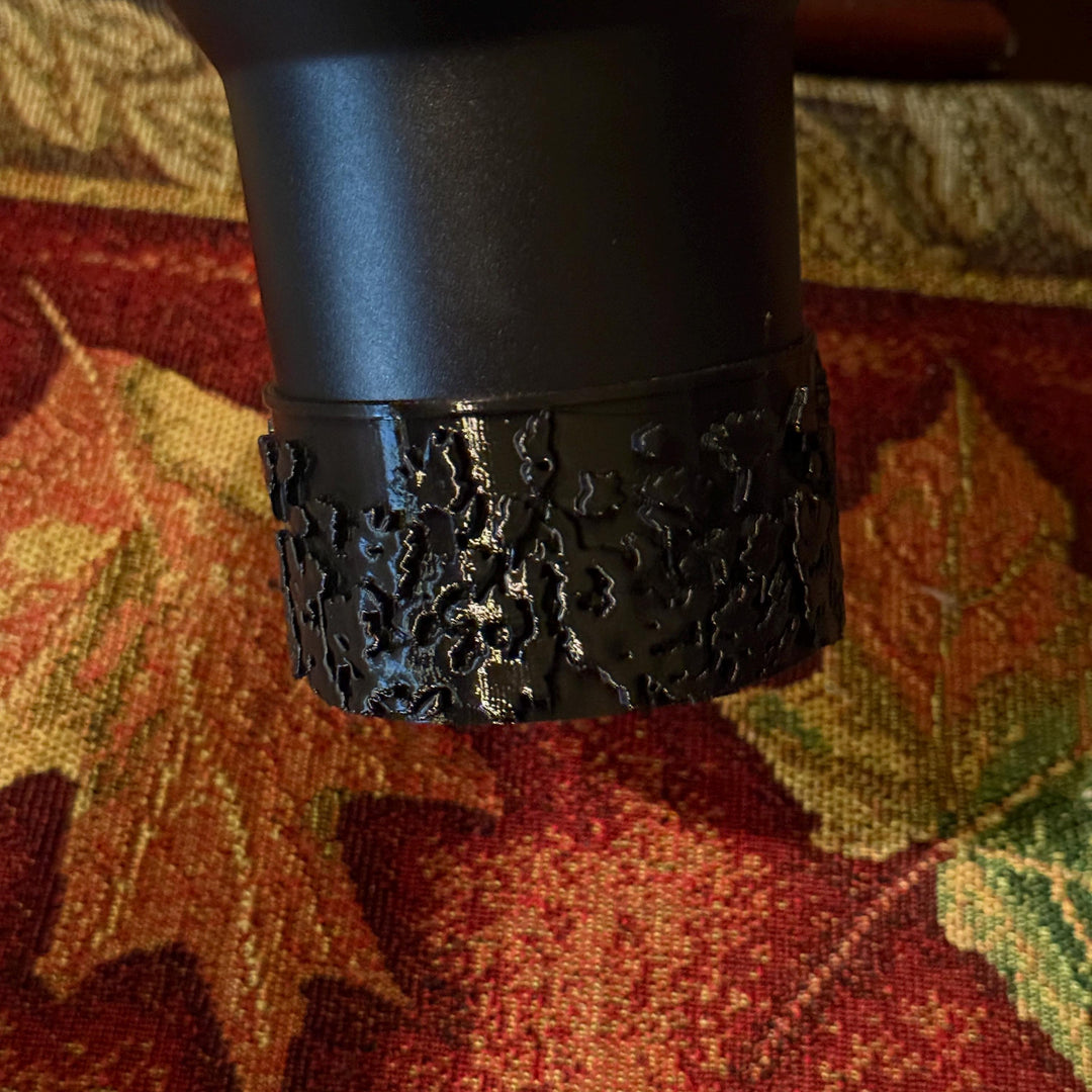 Black Midnight Ruby Floral tumbler boot, for Stanley 1913 x JENNIE collection 20 30 or 40 oz Tumblers, red rose black tips, Unique gift