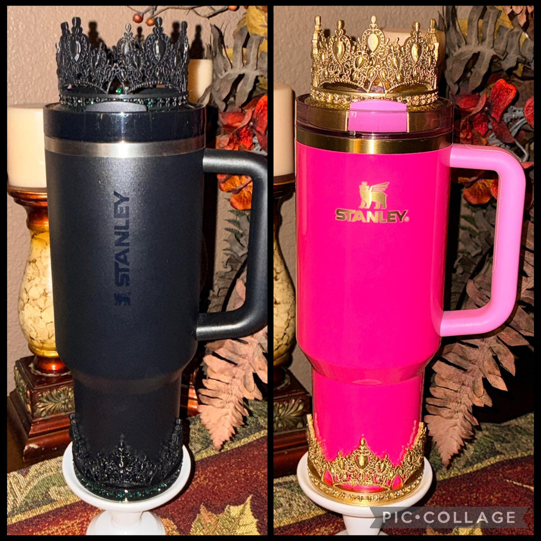 Wickedly and Good Witch Gold Black Emerald Pink Tumbler Accessories, boot, lid topper, unique trending gifts for Stanley 20 30 40 oz