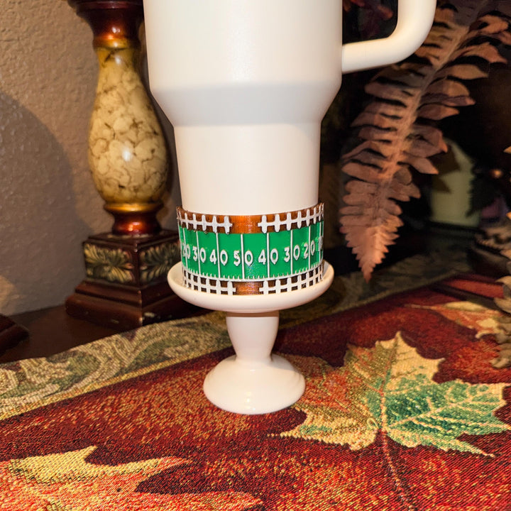 Football Field Tumbler Boot, topper, halo, Sports Tumbler Protective Sleeve, Fit's Stanley and otherTumblers, HOT SELLER