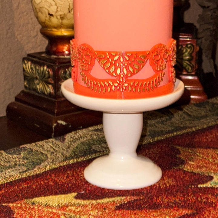 Sunrise Catrina boot and halo for Stanley 20 30 or 40 oz Tumblers, Halloween accessories, Day of the Dead, Dia de los Muertos