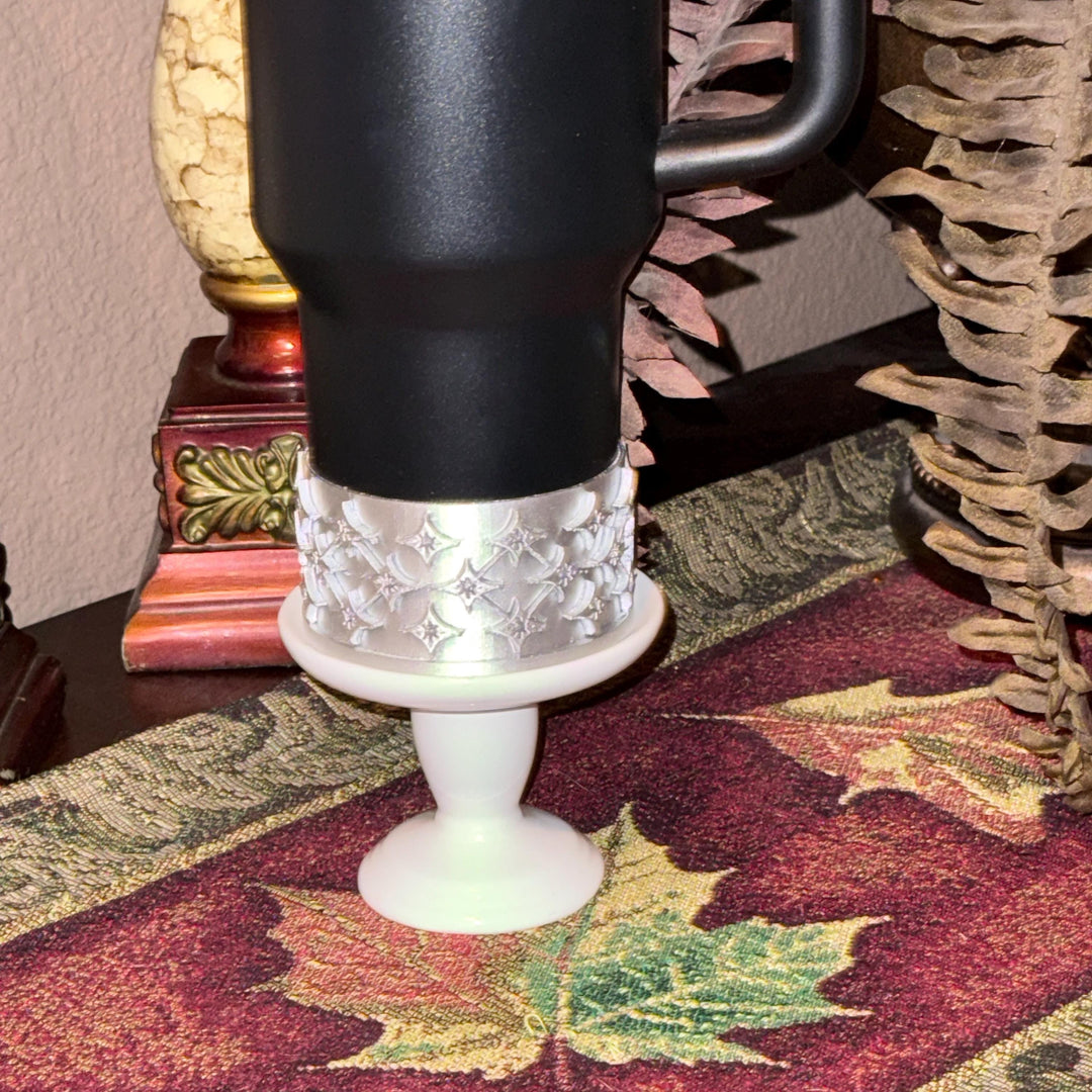 Ponderosa Star Tumbler Accessories, tumbler boot, navy silver, unique trending gifts for Stanley 20 30 40 oz