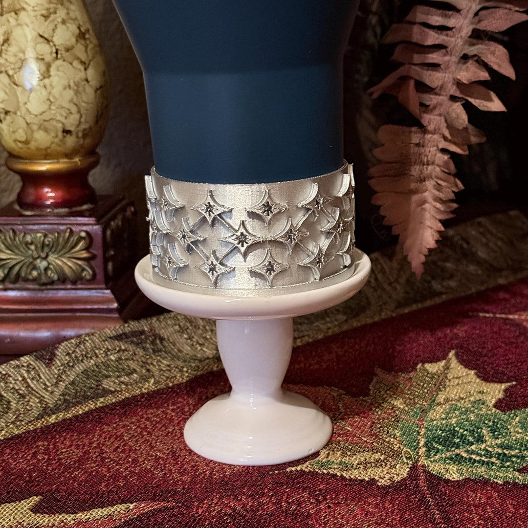 Ponderosa Star Tumbler Accessories, tumbler boot, navy silver, unique trending gifts for Stanley 20 30 40 oz