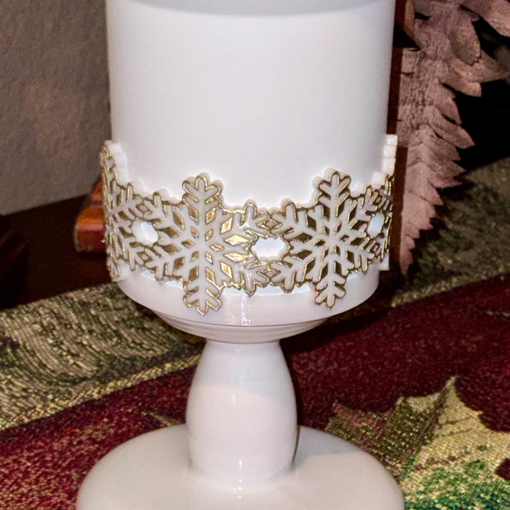 Christmas Snowflake Tumbler Boot, Protective Sleeve, Stanley Tumbler Accessories, unique gift, straw topper