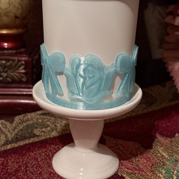 NEW Baby Blue Sparkle LSF Couquette Ribbon Bow Tumbler Boot, lid topper, handle charms, Fit the Love Shack Fancy Stanley, Unique Accessories