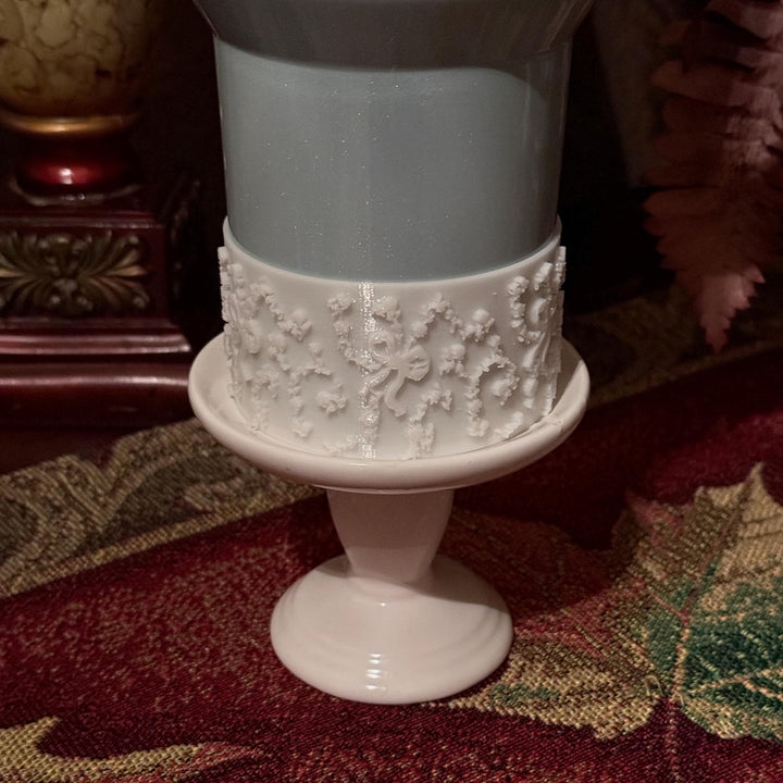 White Shimmer LSF Couquette Ribbon Bow lid topper, handle charms, white tumbler boot, Fit the Love Shack Fancy Stanley, Unique Accessories