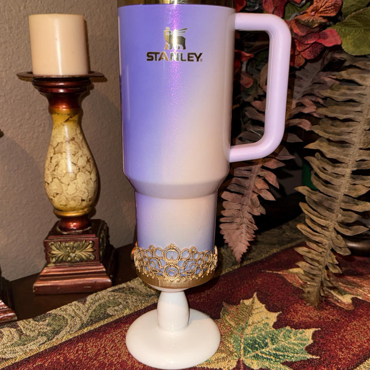 Good Witch Rhinestone Gold Silver Crown Lid or Straw Topper for your Glinda Stanley tumbler, 20 30 40 oz