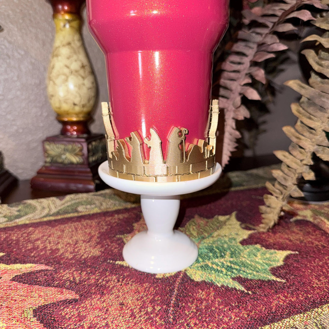 Wrap Around Christmas Nativity Scene Jesus Mary Joseph Shepard Wise Men Tumbler Boot, Protective Sleeve, Stanley Tumbler Accessories