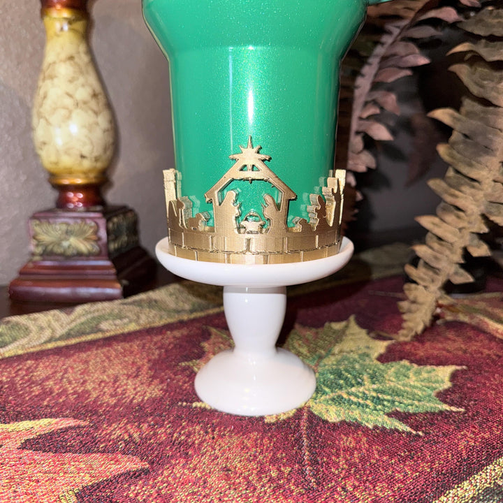 Wrap Around Christmas Nativity Scene Jesus Mary Joseph Shepard Wise Men Tumbler Boot, Protective Sleeve, Stanley Tumbler Accessories