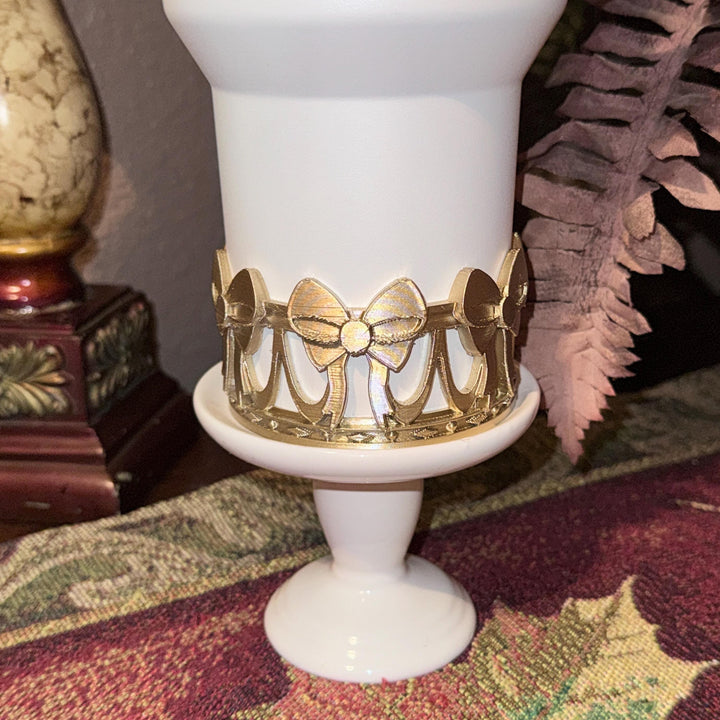 NEW Gold LSF Couquette Ribbon Bow Tumbler Boot, lid topper, handle charms, Fit the Love Shack Fancy Stanley, Unique Accessories