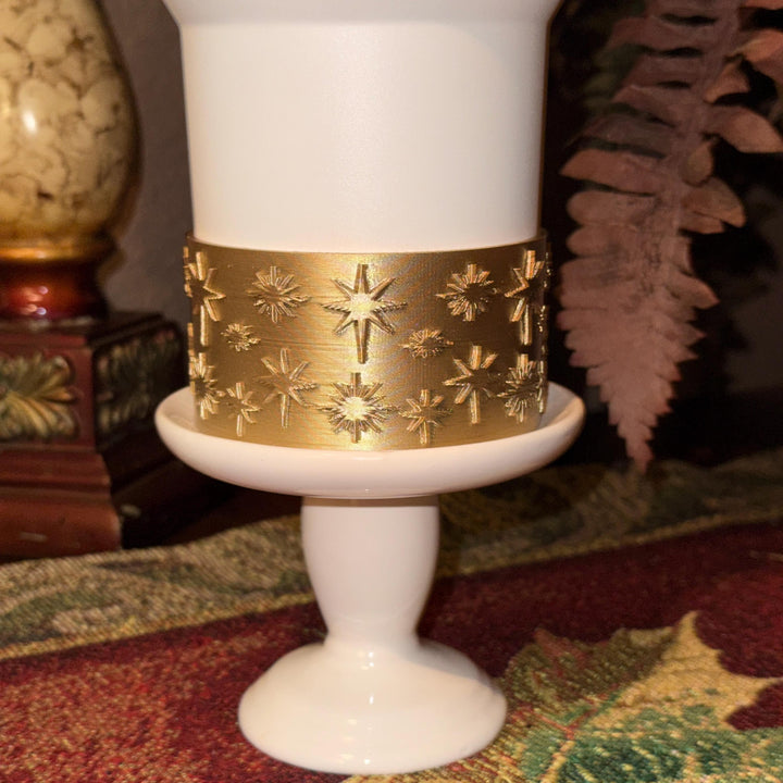 Gold White Nativity Scene Jesus Mary, Tumbler Boot or toppers, star handle charms, Stanley Tumbler Accessories, Starlight Shimmer