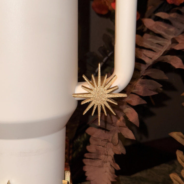 Gold White Nativity Scene Jesus Mary, Tumbler Boot or toppers, star handle charms, Stanley Tumbler Accessories, Starlight Shimmer