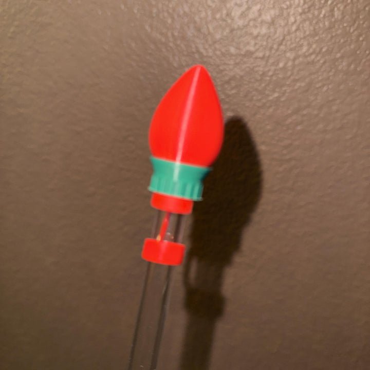 Christmas Light Straw Cap, for Stanley 20 30 or 40 oz Tumblers, unique gift, red green, Christmas accessories