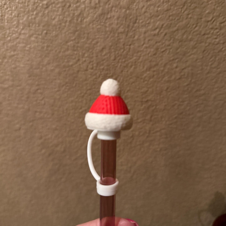 Christmas Winter Hat Straw Cap, for Stanley 20 30 or 40 oz Tumblers, unique gift, Christmas accessories