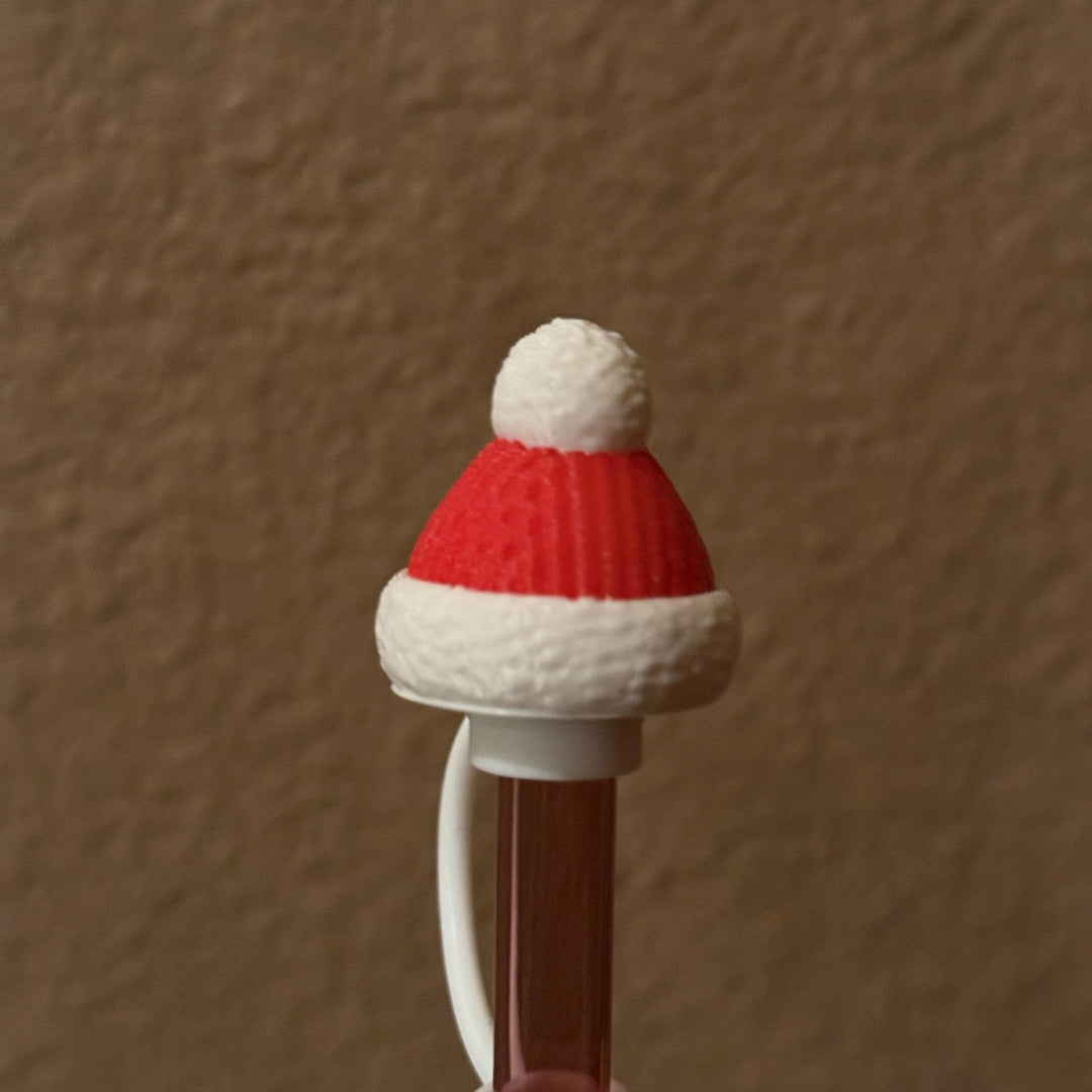 Christmas Winter Hat Straw Cap, for Stanley 20 30 or 40 oz Tumblers, unique gift, Christmas accessories