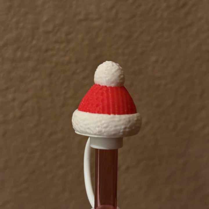 Christmas Winter Hat Straw Cap, for Stanley 20 30 or 40 oz Tumblers, unique gift, Christmas accessories