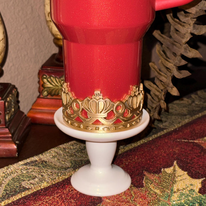 Gold Crown Boot and Halo (C2) Tumbler Accessories, 20 30 40 oz, Fits Starlight Shimmer and Black Honey, unique trending gifts for Stanley