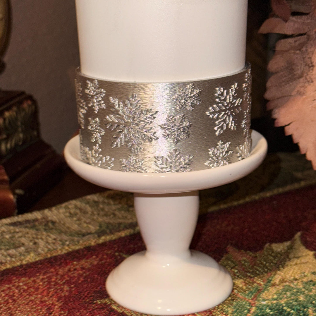 Silver or Blue Snowflake Tumbler Boot, Protective Sleeve, Stanley Tumbler Accessories, unique gift, straw topper