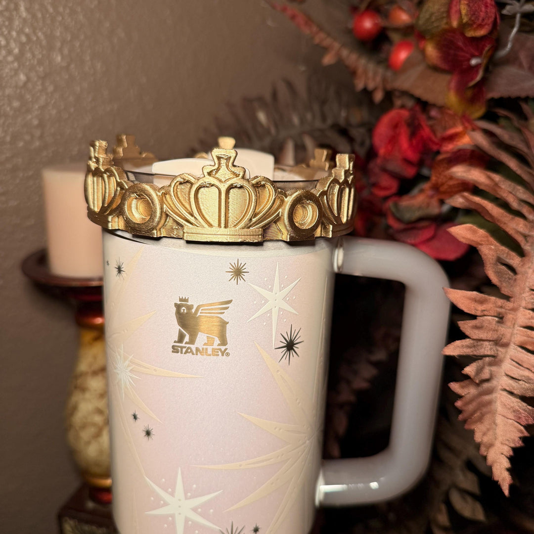 Gold White Nativity Scene Jesus Mary, Tumbler Boot or toppers, star handle charms, Stanley Tumbler Accessories, Starlight Shimmer