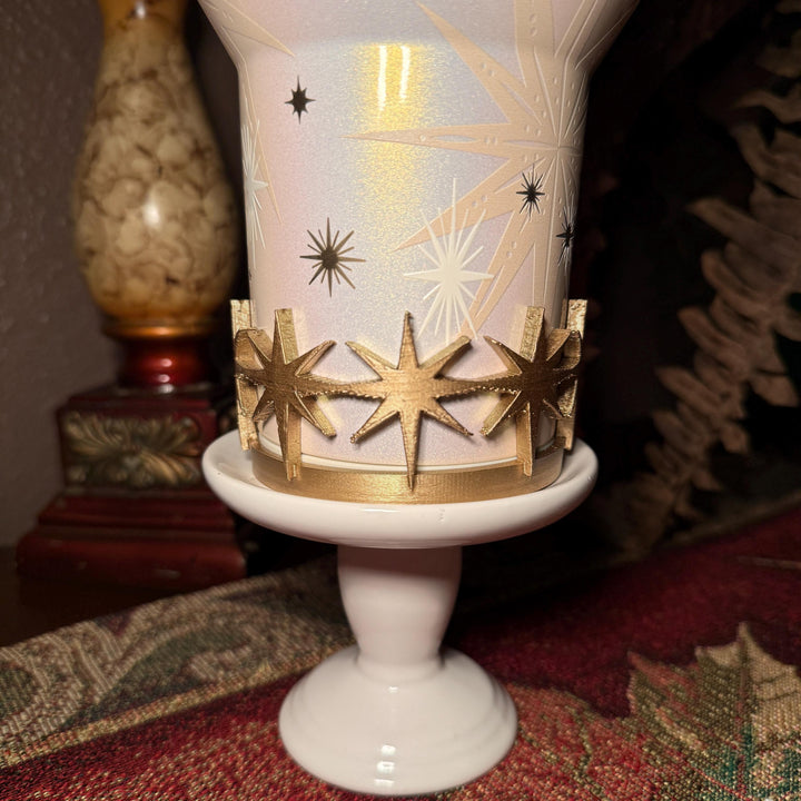 Gold White Nativity Scene Jesus Mary, Tumbler Boot or toppers, star handle charms, Stanley Tumbler Accessories, Starlight Shimmer